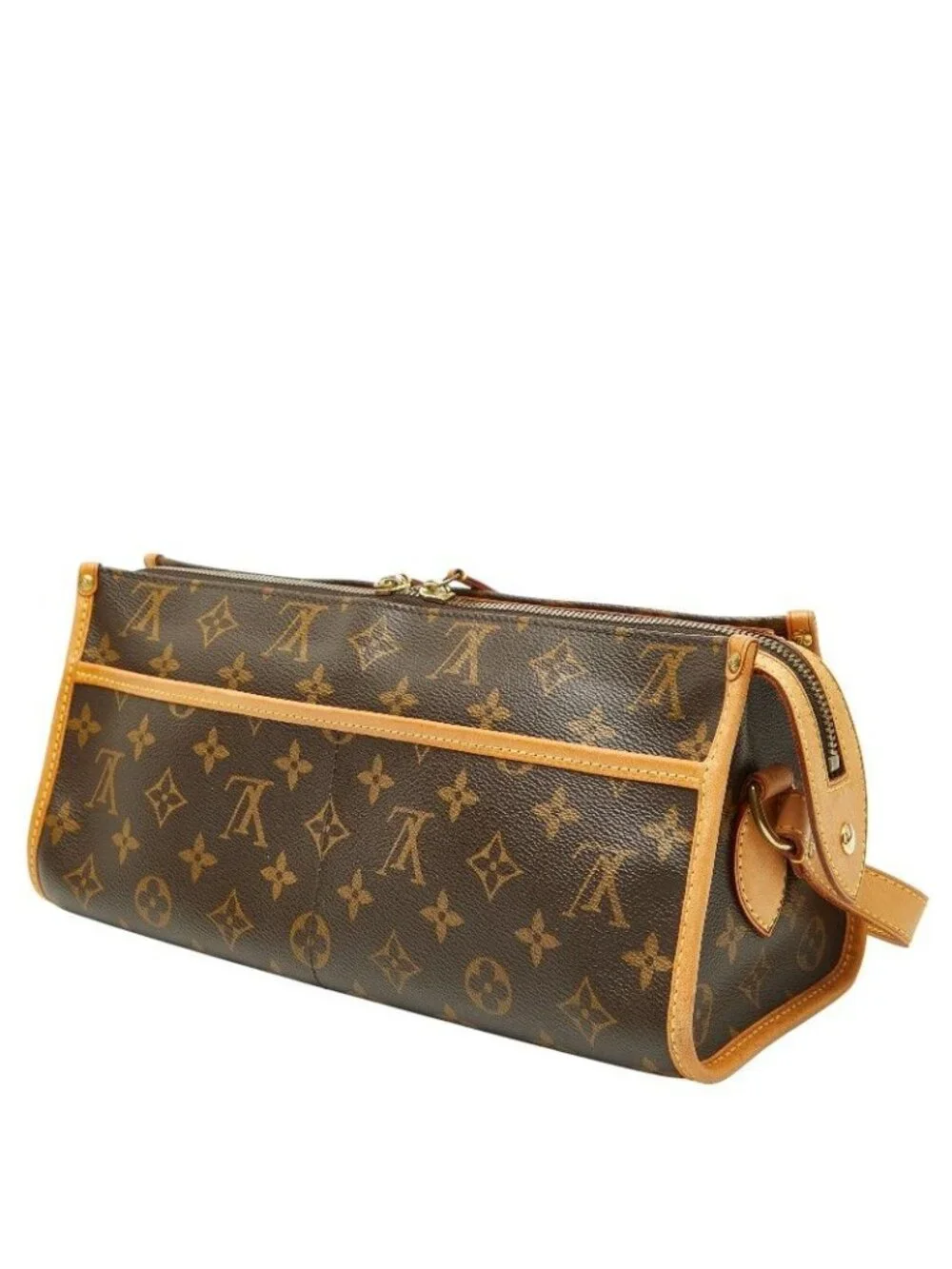Louis Vuitton Monogram Popincourt Long Crossbody Shoulder Bag Brown Leather